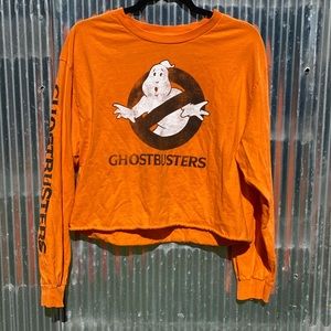 Ghost busters long sleeved crop top